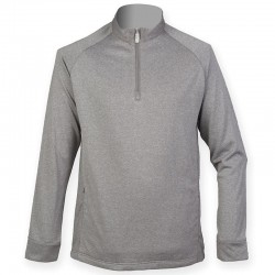 Plain wicking finish ¼ zip top with Henbury 210 GSM